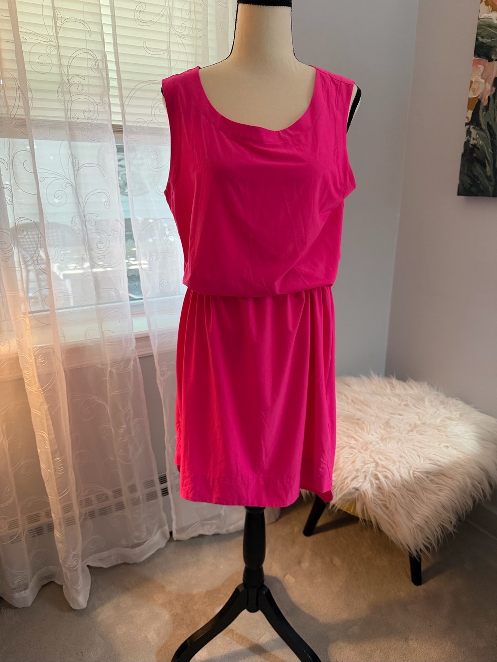 Athleta Hot Pink Sleeveless Mini Dress